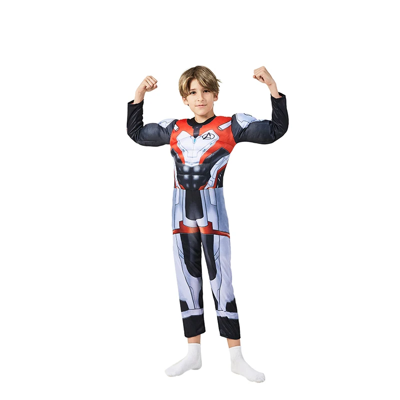 Дети Marvel 4 Endgame Advanced Tech Quantum Realm Muscle Dress Up Хэллоуин Косплей Карнавальный костюм для
