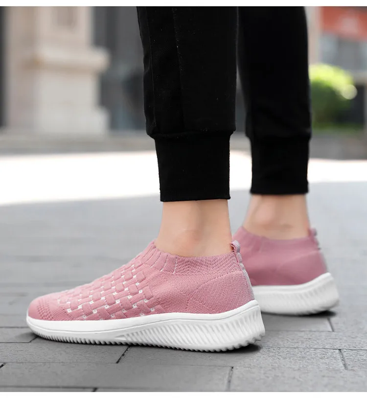 RS 1938-2019 New Spring Autumn Women's Shoes Flying Woven Womans Sneakers-9