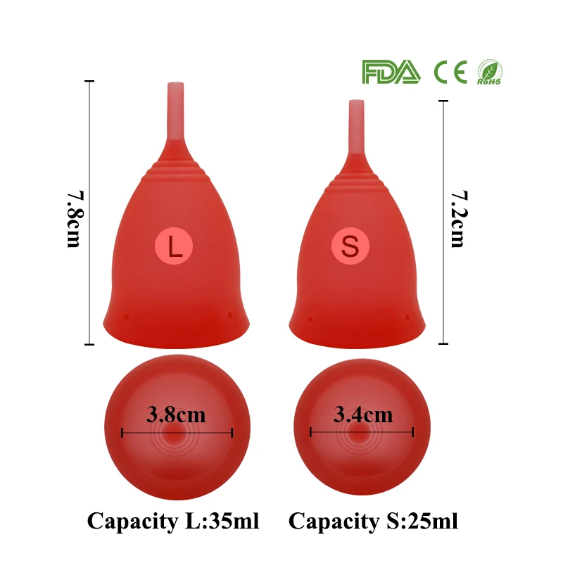 2 шт. Лучшая Женская чашка силиконовый для использования в медицине леди чашка copa гигиена во время месячных продукт менструальная чашка