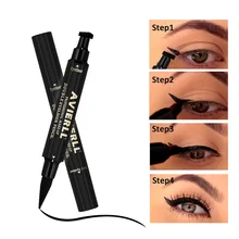 1 шт. зубная щетка с двумя головками и уплотнения Треугольники уплотнение подводка для глаз «2 в 1» Водонепроницаемый макияжа глаз набор для макияжа с эффектом подкручивания и жидкая подводка для глаз карандаш