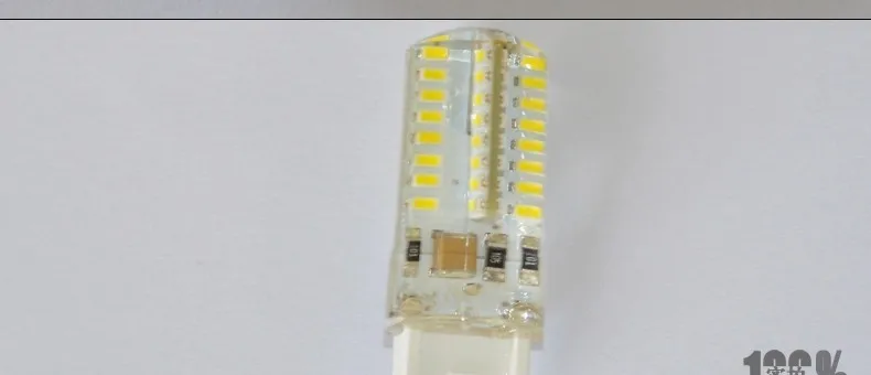 Упаковка из 10 оптовая продажа 360 градусов G9 силикагель Резиновая 3 Вт 64leds 3014 SMD мини лампы освещения AC 85-265 В