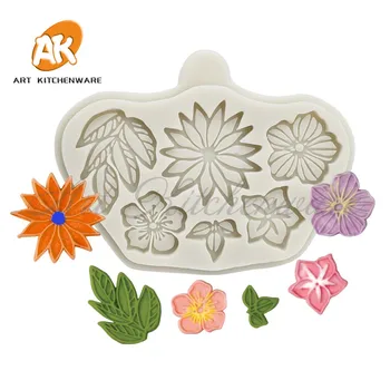 

Petal & Leaf Silicone Mold Cake Decorating Fondant Cake Chocolate Clay DIY Decorating Tool Sugarcraft Cake Mold