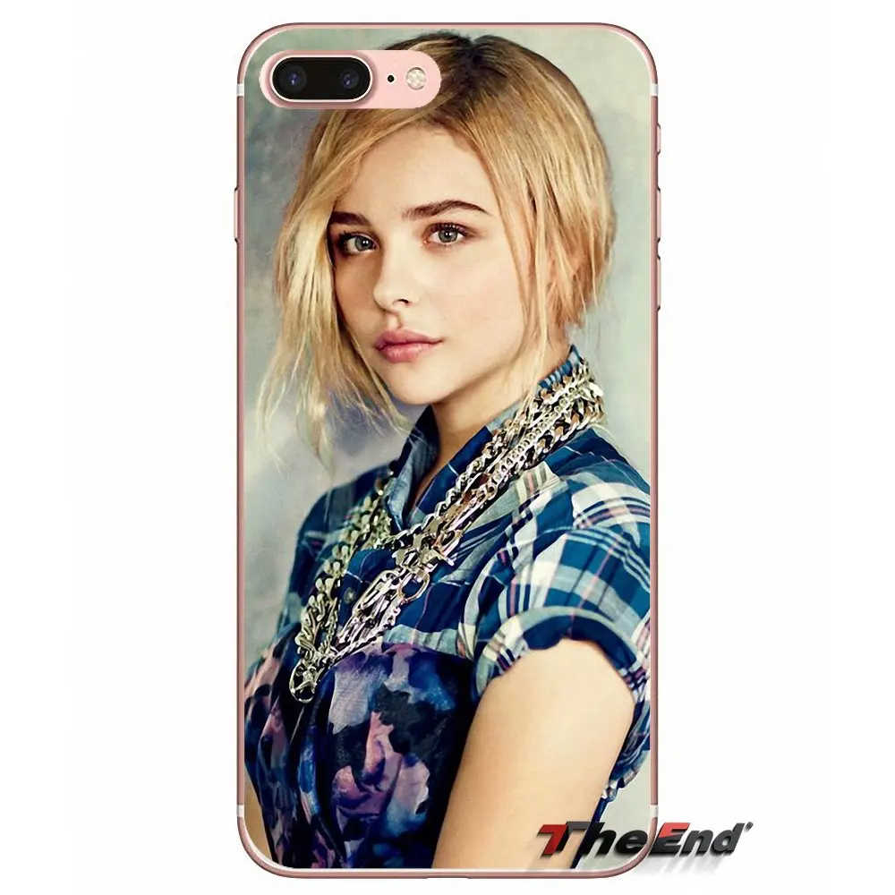 Сексуальная актриса девушка Хлоя Грация Морец чехол для iPhone X 4 4S 5 5S 5C SE 6 6S 7 8 Plus
