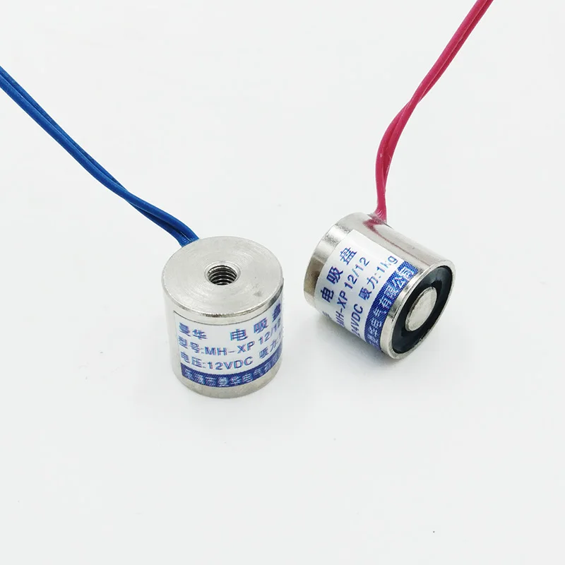 12V Холдинг Электрический магнит подъема P12/12 DC 24V Сила присоски 1 кг/10N