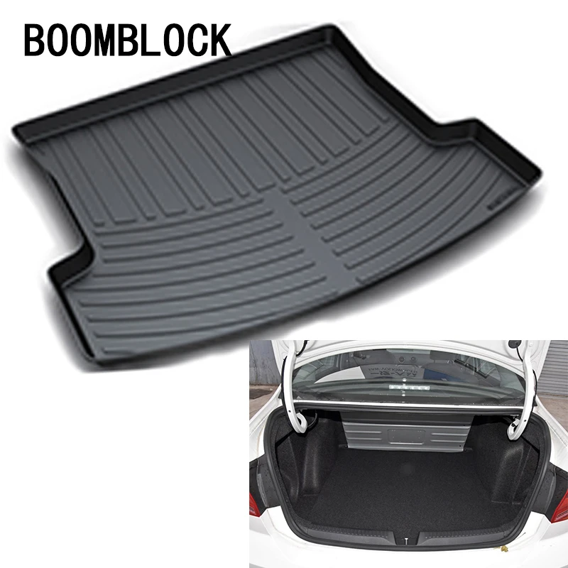 

BOOMBLOCK For VW Jetta Mk6 2013 2014 2015 2016 2017 Waterproof Anti-slip Car Trunk Mat Tray Floor Carpet Pad Protector