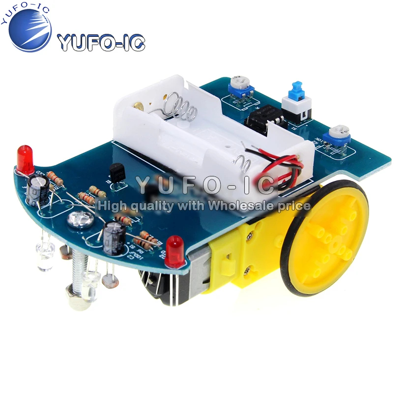 지능형 순찰 자동차 추적 자동차 키트 D2-1 대량 전자 제조 DIY 키트 X-0.4