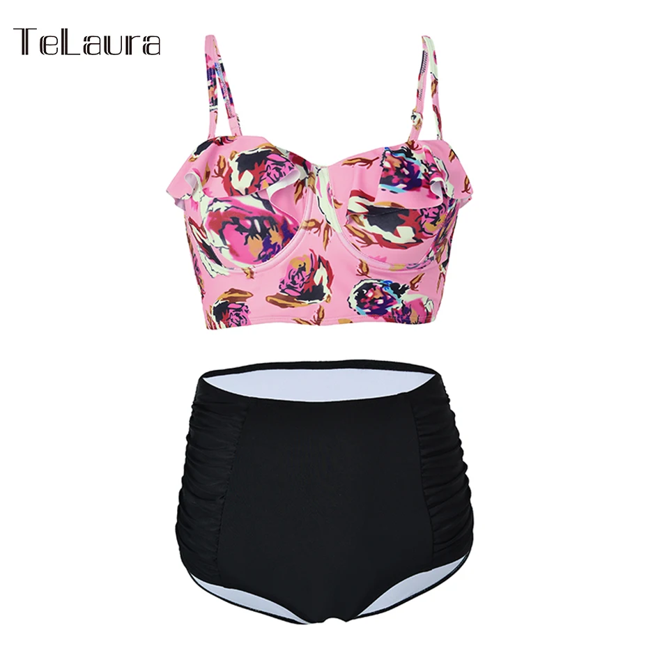 

Print Bikini Set 2017 New Swimwear Women Bikinis Push Up Bathing Suit Swim Wear Brazilian Biquini Beachwear Maillot De Bain XXXL