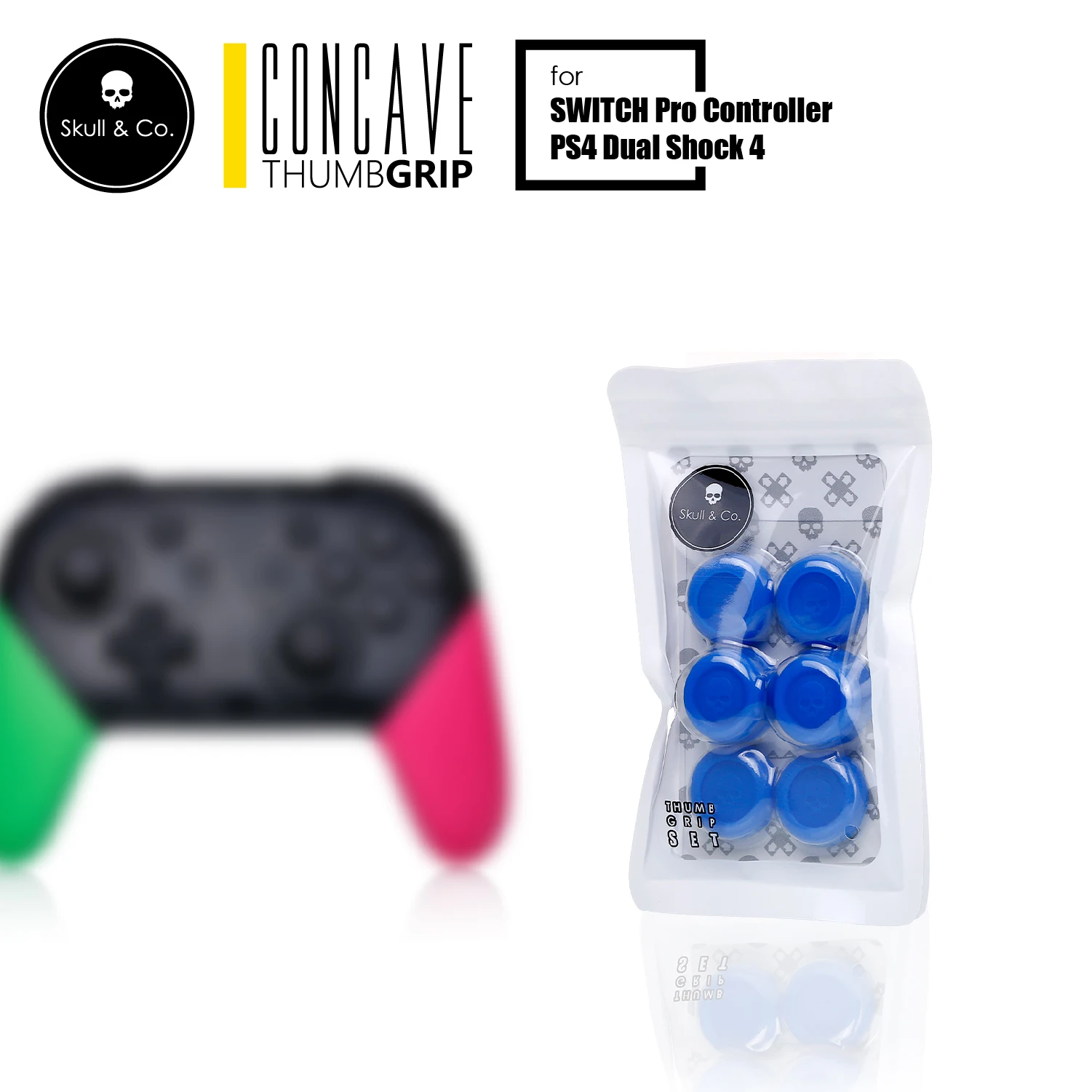 Skull& Co. Skin CQC FPS Thumb Grip набор джойстика колпачок Thumbstick чехол для PS4 kingd nintendo Switch Pro контроллер