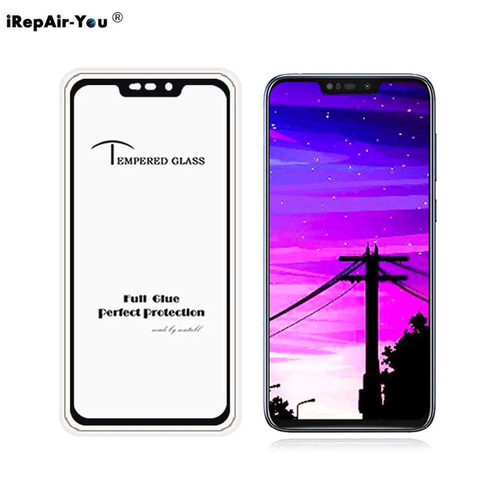 iRepair-You 9H Full Glue Tempered Glass Protector Film For Asus Zenfone Max (M2) ZB633KL Cover Screen | Мобильные телефоны и