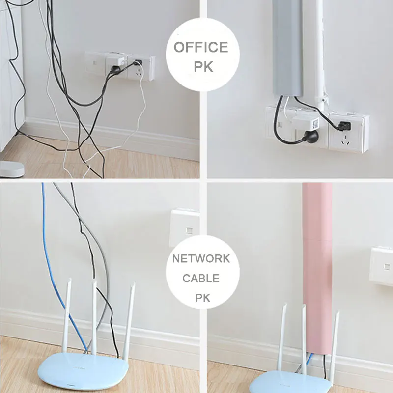 

Hub Wall Cord Clip Cord Cable Fixed Clamp Living Room Winder Clamp Organizer Box Cable Protector Wire Wall Cord Management USB