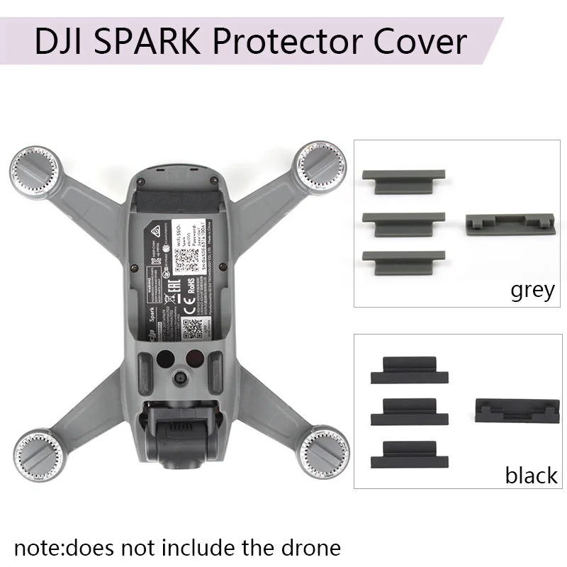 

4Pcs DJI Spark Silicone Dust Plug Body Protector Cover Battery Terminal Charging Port Covers for DJI SPARK Protector Accessories