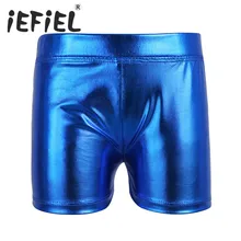IEFiEL/детские плавки с блестками для девочек; Детские блестящие шорты из лакированной кожи; спортивные гимнастические тренировочные плавки
