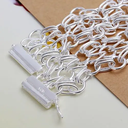 Женский браслет серебристого цвета с лестницей 925|bracelets for|silver plated braceletplated bracelet |