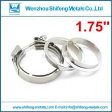 1.75 “de acero Inoxidable 304 de alta anti óxido de escape bajante de apertura rápida vband clamp brida de montaje