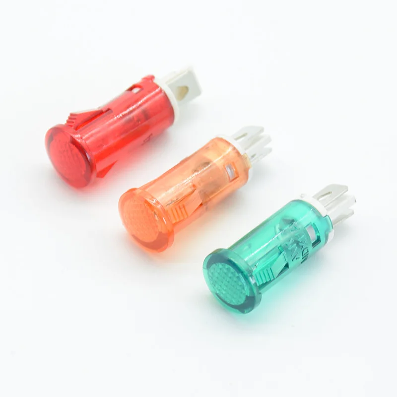 Pack of 3 Xicon 361-7672 Neon Amber Panel Mount Indicator 120VAC Pack of 3 Xicon 361-7672 Neon Amber Panel Mount Indicator 120VAC