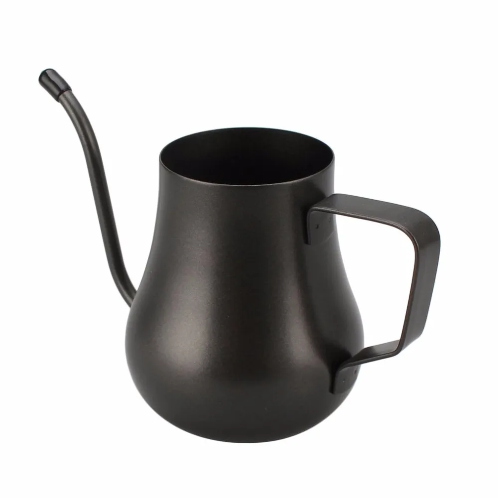 

300ML/600ML Stainless Steel Gooseneck Long Narrow Spout Drip Pot for Coffee Drip Teakettle for Drip Coffee