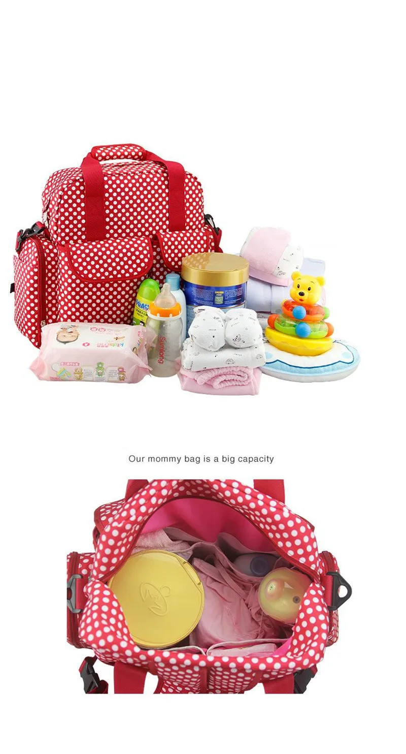 Fashion Baby Stroller bag Multi-functional Mother and Child Outdoor Handbag Large Capacity Mother Backpack Mummy Shoulder Bags5