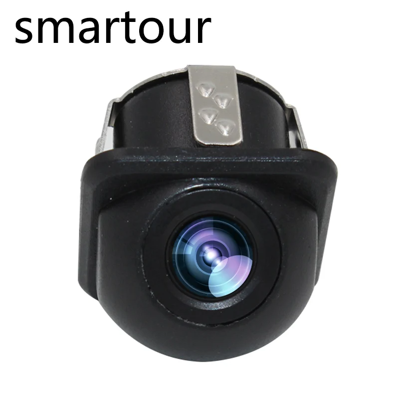 Smartour Car universal reversing camera 170 degree wide angle small straw hat rear view image waterproof  night vision camera 