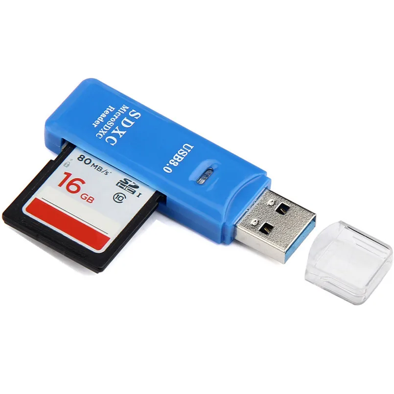 Malloom 5 Гбит/с Супер Скоростной мини USB 3,0 Micro SD/SDXC TF кард-ридер адаптер для ПК ноутбука компьютер Lector De Tarjetas синий