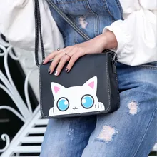 Дизайнер Сумки высокое качество Винтаж кошка узор сумки на плечо Для женщин Прекрасный Сумки сумка кроссбоди мешок bolsos mujer verano