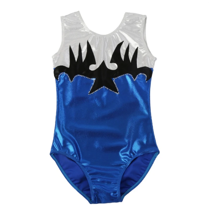 

1 Piece Girls Children Dancing Ballet Tights Dress Dance Gymnastic Leotards Diamond Coverall Highlights Pattern Sleeveless Bodyj