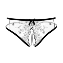 Women Sexy Lingerie hot erotic sexy open crotch panties Porn transparent Lace underwear crotchless underpants briefs for woman