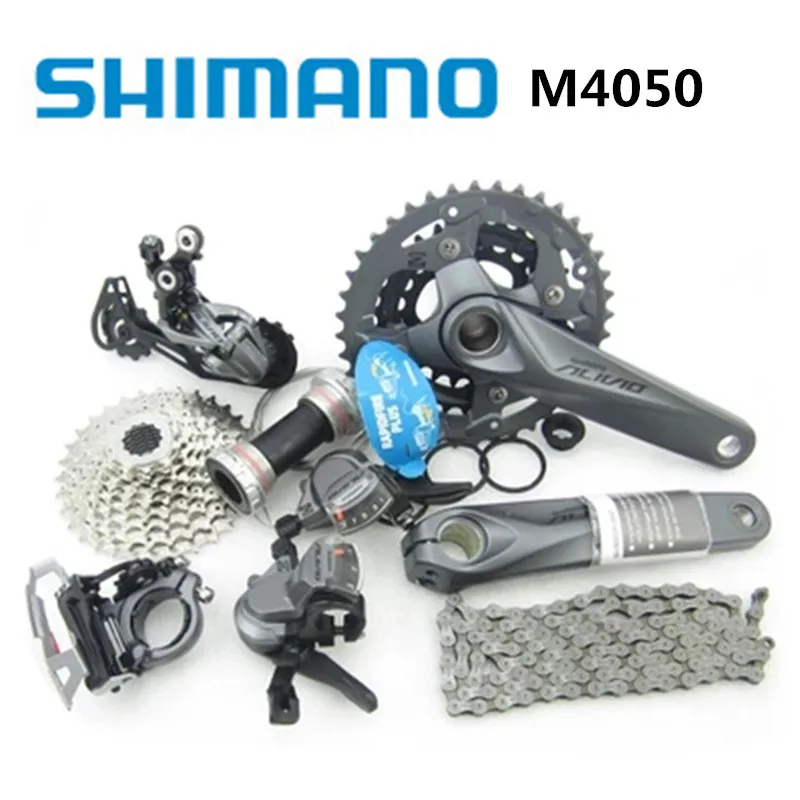 SHIMANO ALIVIO M4000/M4050 комплект 9 S/27 скоростной комплект для горного велосипеда 170/175 мм 7 шт. набор