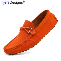 Новое поступление обувь для вождения Для мужчин повседневная водонепроницаемая обувь Мода Slip-On дышащие легкие мягкие мокасины Лоферы Для