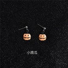 Серьги-гвоздики Doreen Box, серьги на Хэллоуин, золото, черная летучая мышь, животные, звезда, зеленый, синий, кактус, черная кошка, несколько стилей, эмаль, 1 пара