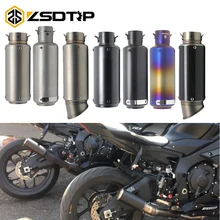 ZSDTRP мотоцикл выхлопной универсальный глушитель мотоцикл 51/60 мм SC выхлопной для Honda Kawasaki Yamaha KTM DUCATI ATV