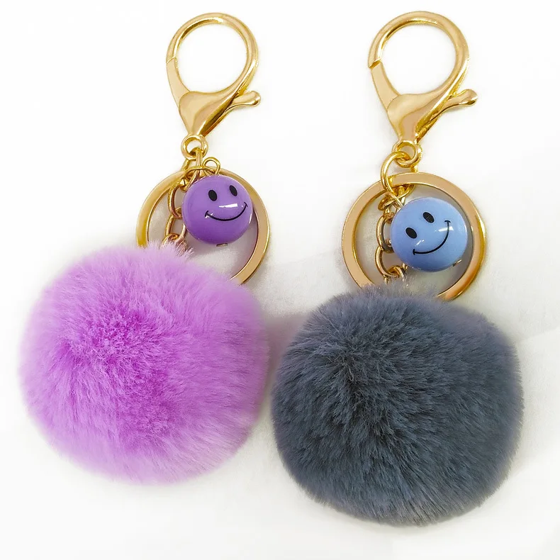 Buy New Rabbit Fur Ball Keychain Bag Pendant Fur Ball