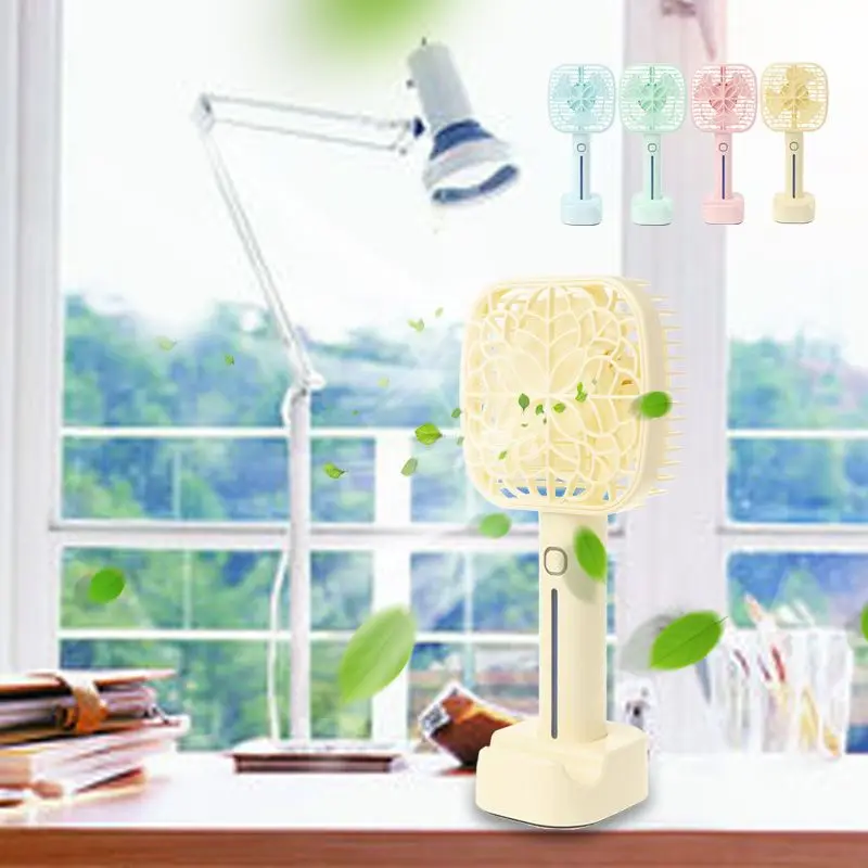 

Handheld Mini Fan USB Portable Air Conditioner For Home Rechargeable Air Cooler Electric Mini USB Desk Led Light Fan
