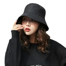 MAERSHEI солнцезащитный крем для мужчин и женщин шляпа-ведерко кепки Лето Осень Черный Рыбак высокое качество хлопок Простые головные уборы