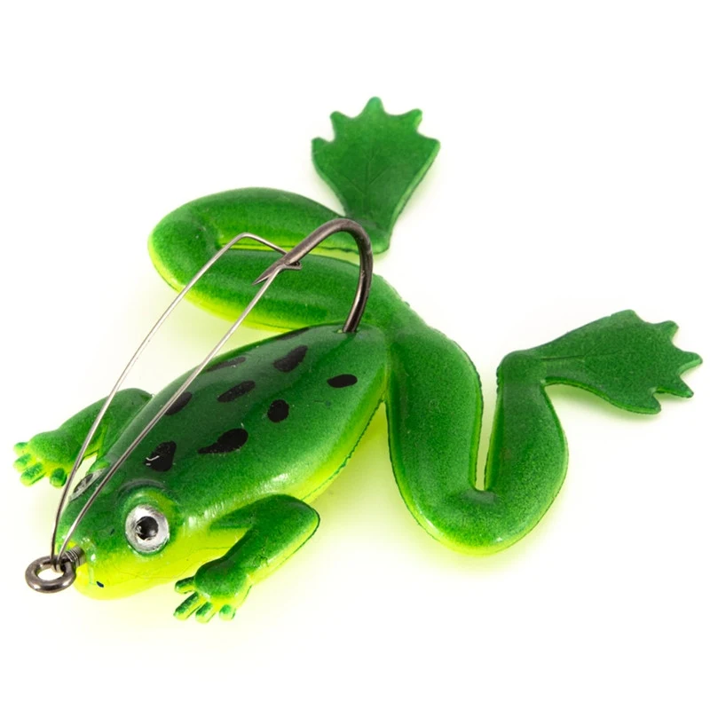 

Artificial Fishing Silicone Bait Lure With Treble Hook Soft Fishing Frogs Lures Carp Fishing Tackle Wobblers Fishing Lure