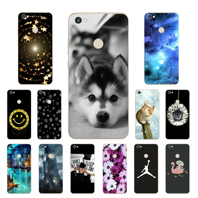 Case for Xiaomi Redmi Note 5A Prime Cover Soft TPU Silicone Smiley Printing Phone Capas |