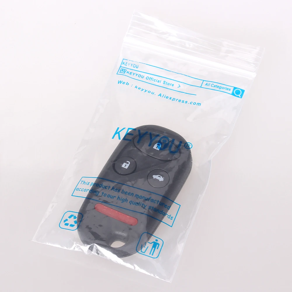 KEYYOU дистанционный ключ для автомобиля с чехла 3+ 1 4 кнопки для хонда аккорд CR-V S2000 Civic Odyssey бесключевого доступа брелок, чехол для ключей