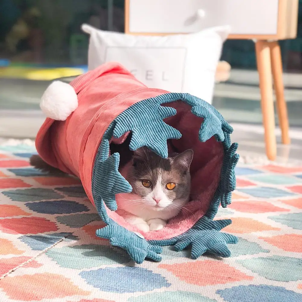 LanLan Милая Складная растительная Форма теплый питомец туннель собаки гнездо кошки игрушка
