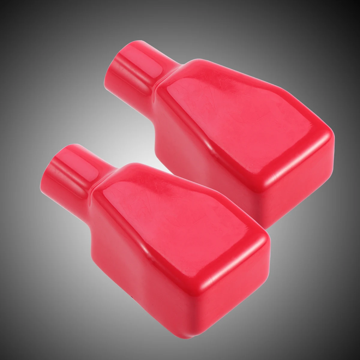 Из 2 предметов Универсальный Автомобильный положительный Батарея клеммах Топ пост гибкие Батарея Терминал Изоляционные протектор крышки-Размеры L(красный