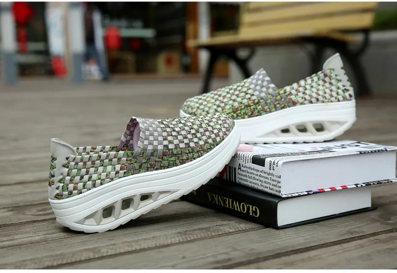 2019 Spring women casual shoes women wove platform shoes ladies fashion slip on sneakers shoes breathable walking shoes (12)