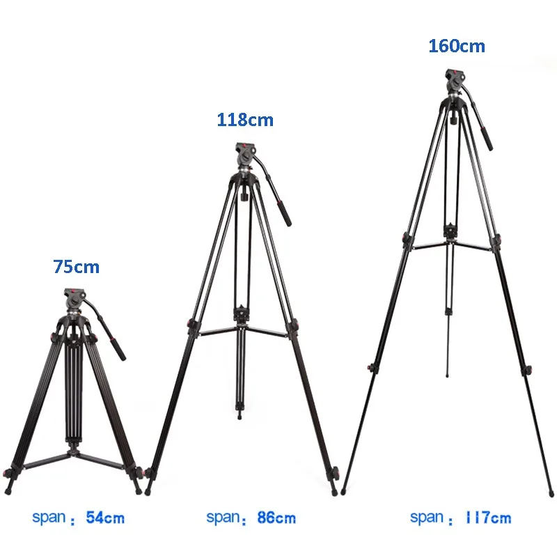 JIEYANG JY0508 JY-0508 JY0508B Профессиональный штатив-Трипод для видеокамеры/Dslr штатив с демпфирующей головкой и сумкой для штатива
