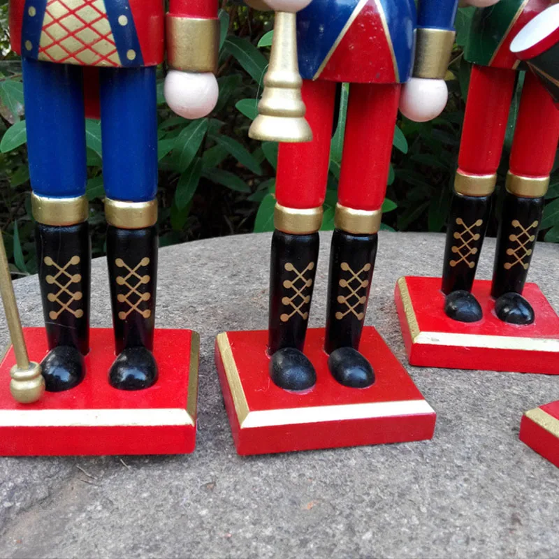 1 шт. 30 см расписанные вручную деревянные фигурки щелкунчика рождественские украшения куклы для друзей и детей аксессуары для украшения дома