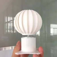 Aerogenerador vertical con luz LED, modelo de turbina eólica hogareña