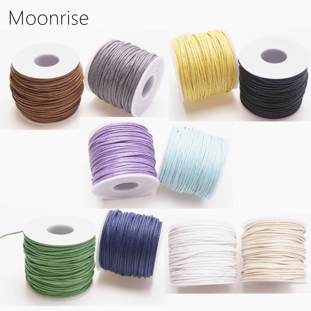 Buy 1.5mm 15m/35m Waxed Cotton Cord Beading Cord Waxed