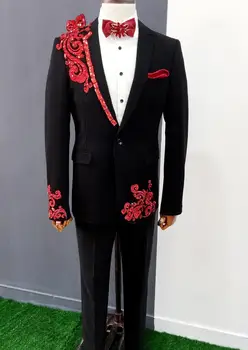 

Black clothes men suits designs masculino homme terno stage fashion singers jacket men sequins blazer dance star style punk