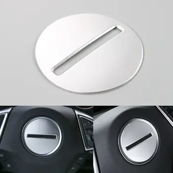 

BBQ@FUKA Aluminum Car Interior Steering Plate Cover Steering Wheel Center Cover Trim Sticker Fit For Chevrolet Camaro 2017