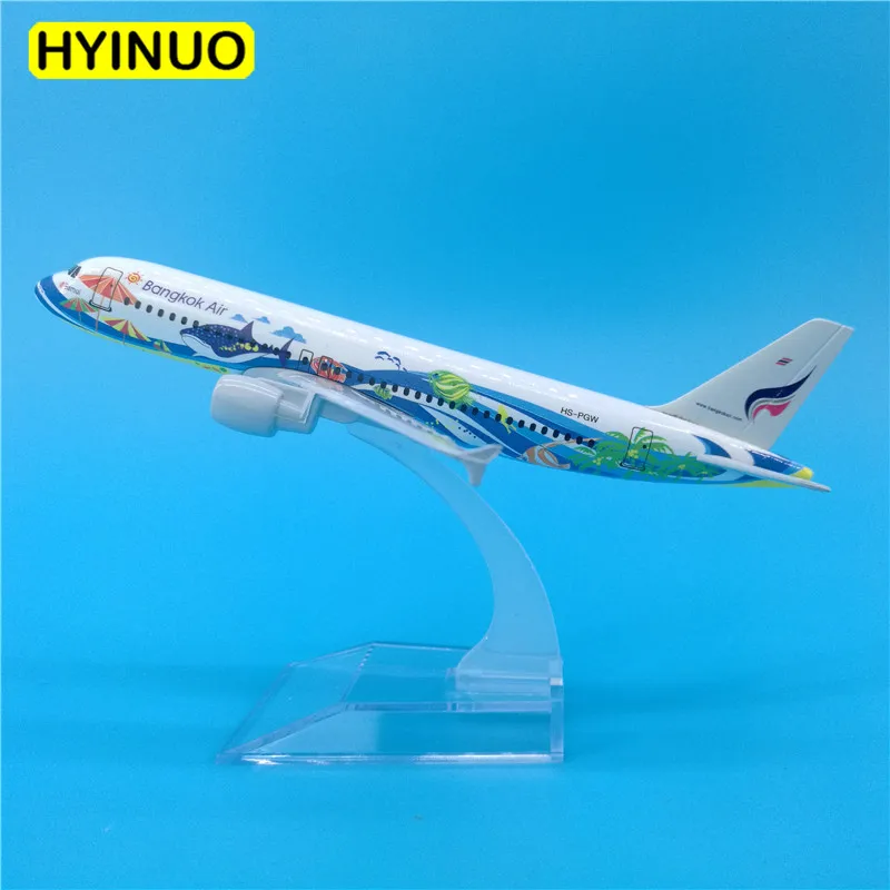 16 см 1:400 Airbus A320 200 модель Тайланд banhou Fish Airways Airlines W базовый сплав самолет