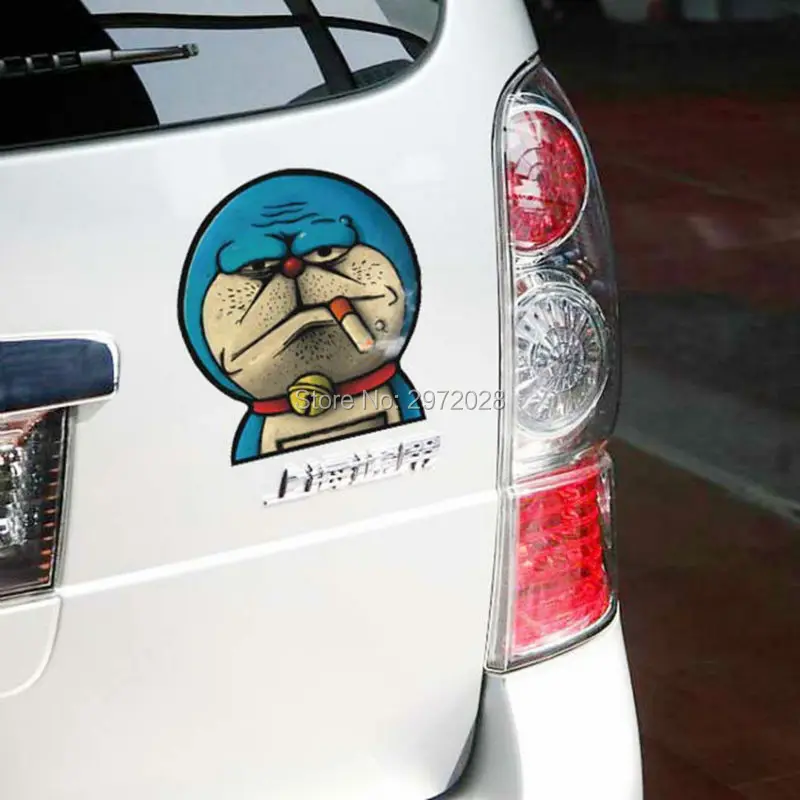 10 x New Cartoon Doraemon Car Creative Accessory Auto Decal Cartoon Car