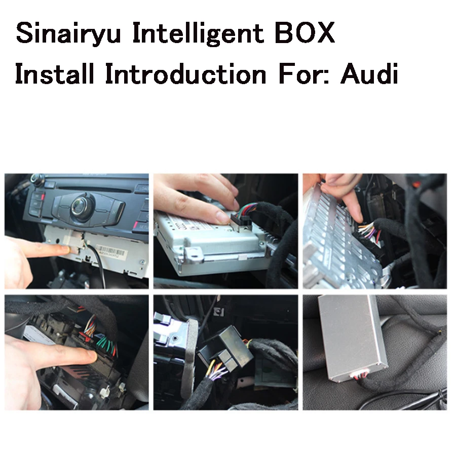 Top Sinairyu Car multimedia A3 3G MMI Smart Apple CarPlay Box OEM Apple Carplay Android Auto IOS Airplay Retrofit for Audi 5