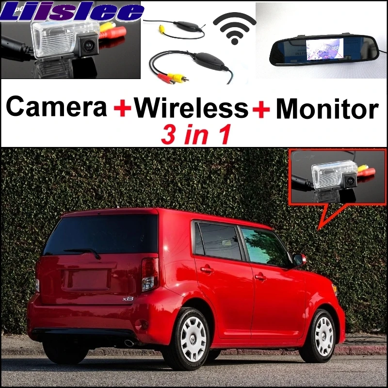 

Liislee 3 in1 Special Rear View Camera + Wireless Receiver + Mirror Monitor Easy DIY Back Up Parking System For Scion XB XD