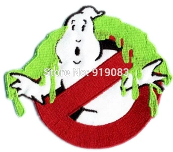 

4" SLIMED Ghostbusters No Ghost busters Patch TV Movie Film Series Applique Costume Embroidered iron on Halloween Cosplay